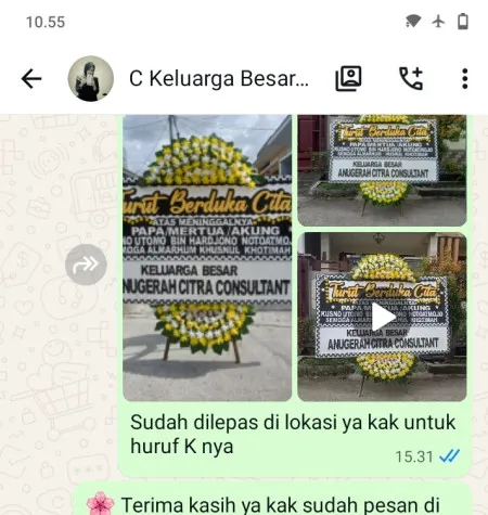Pengiriman Papan Bunga Duka Jambi